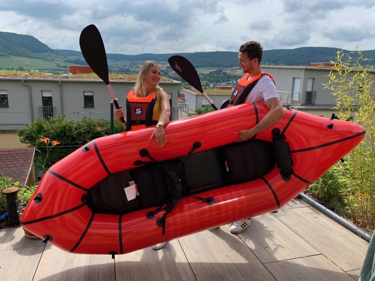 Romantische Ferienwohnung Mit Fantastischem Ausblick, Pool Und Gartensauna Jena Eksteriør bilde